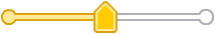Yellow Circle Ended Line Slider